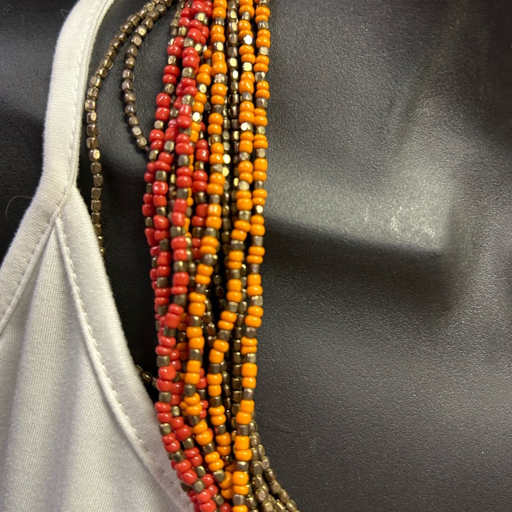 Multicolor Beaded Necklace - image 2
